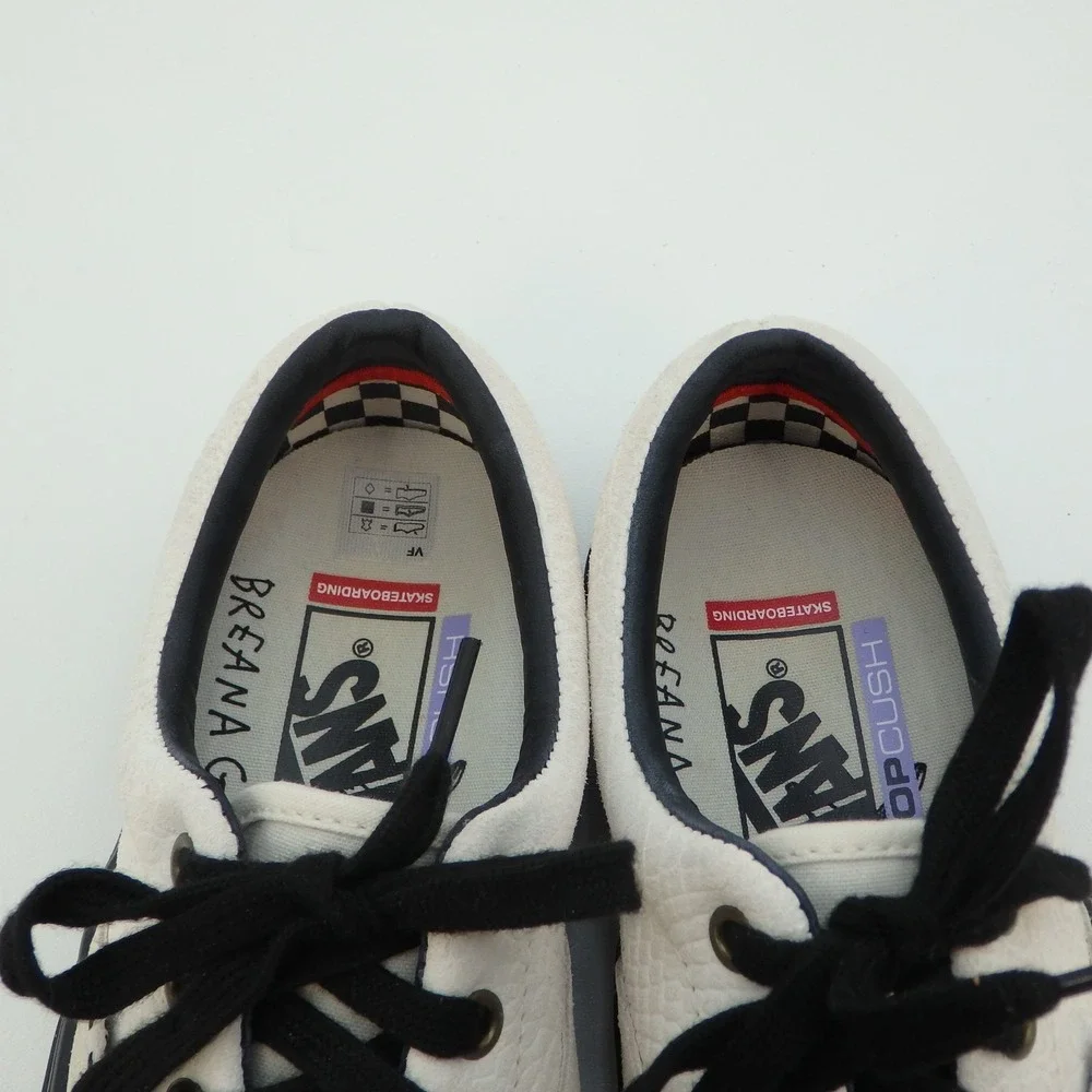 Vans‎ Skate Era Breana Geering Marshmallow White Black Mens Size 4 Duracap
